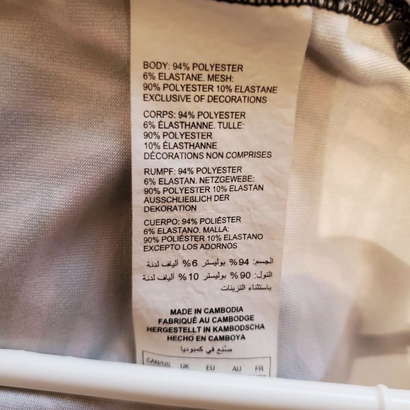 Nola Sport Shirt Black on Pink Print Plus Size 3X - Picture 4 of 4